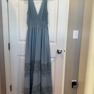 Baltic Born Blue Maxi Dress - bump friendly!